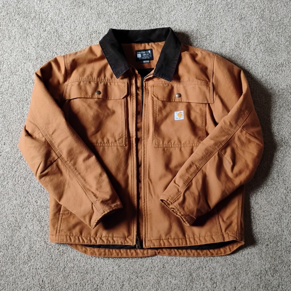 Carhartt Men’s Washed Duck Insulated Traditional Jacket Large